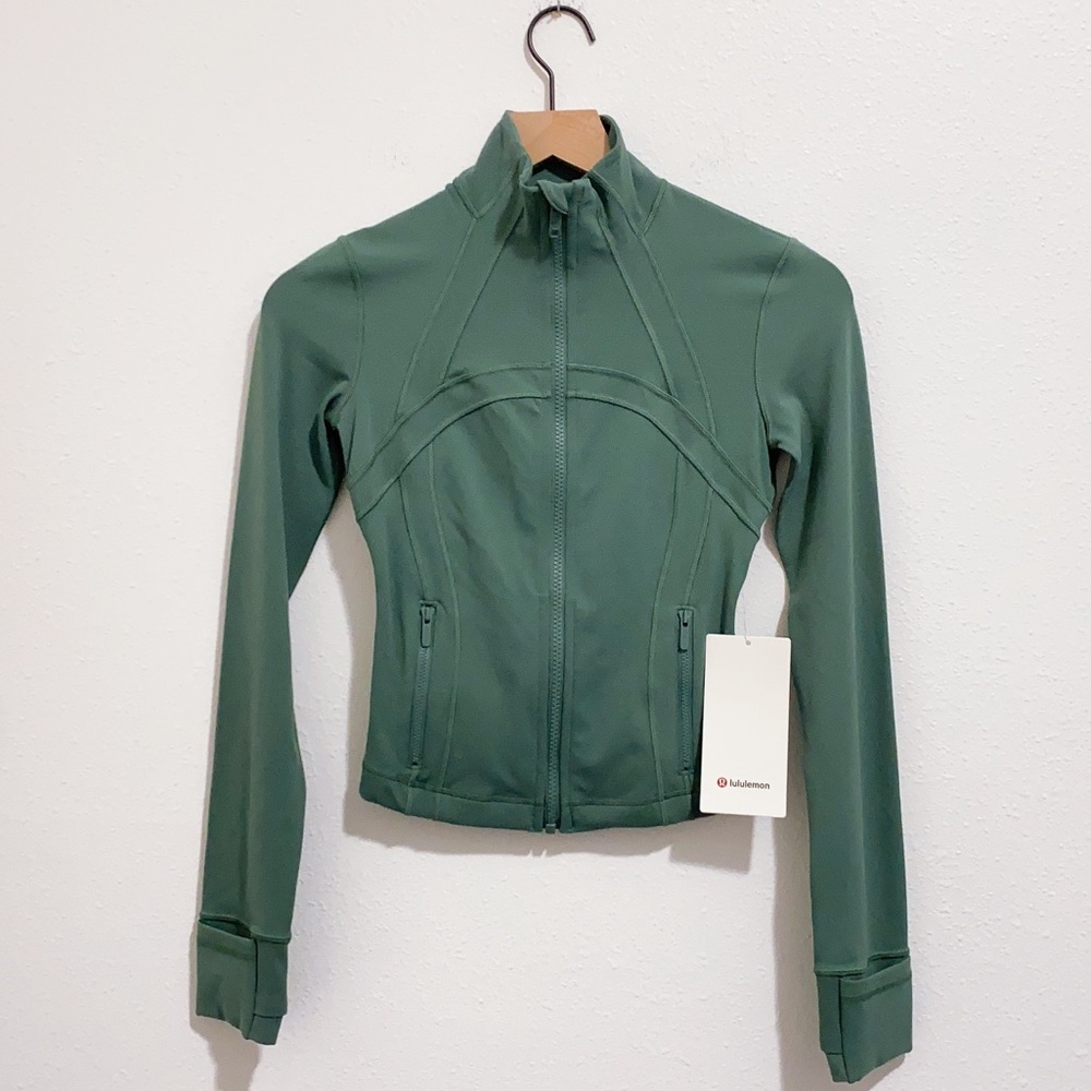 Lululemon Define Cropped Jacket Nulu Medium Forest